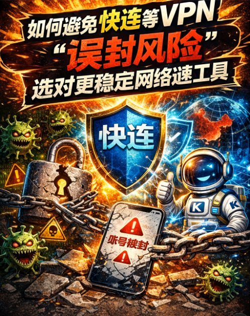 如何避免快连等VPN封风险 选对更稳定网络加速工具